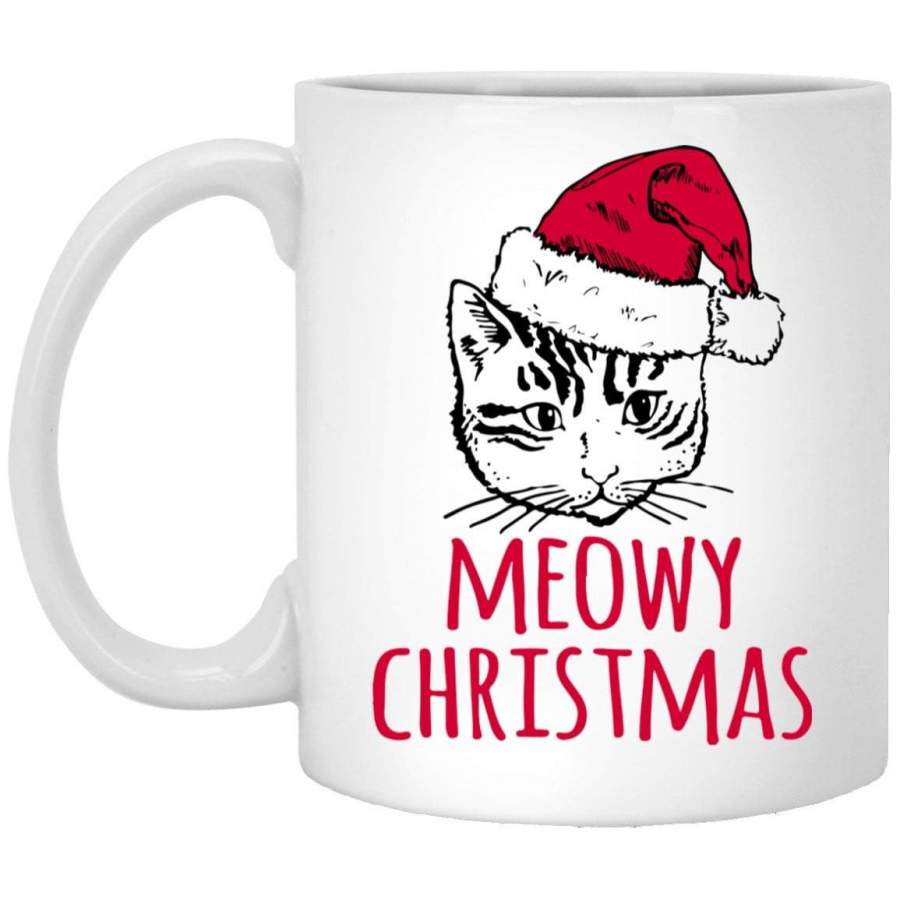 MEOWY CHRISTMAS Christmas Coffee Mug