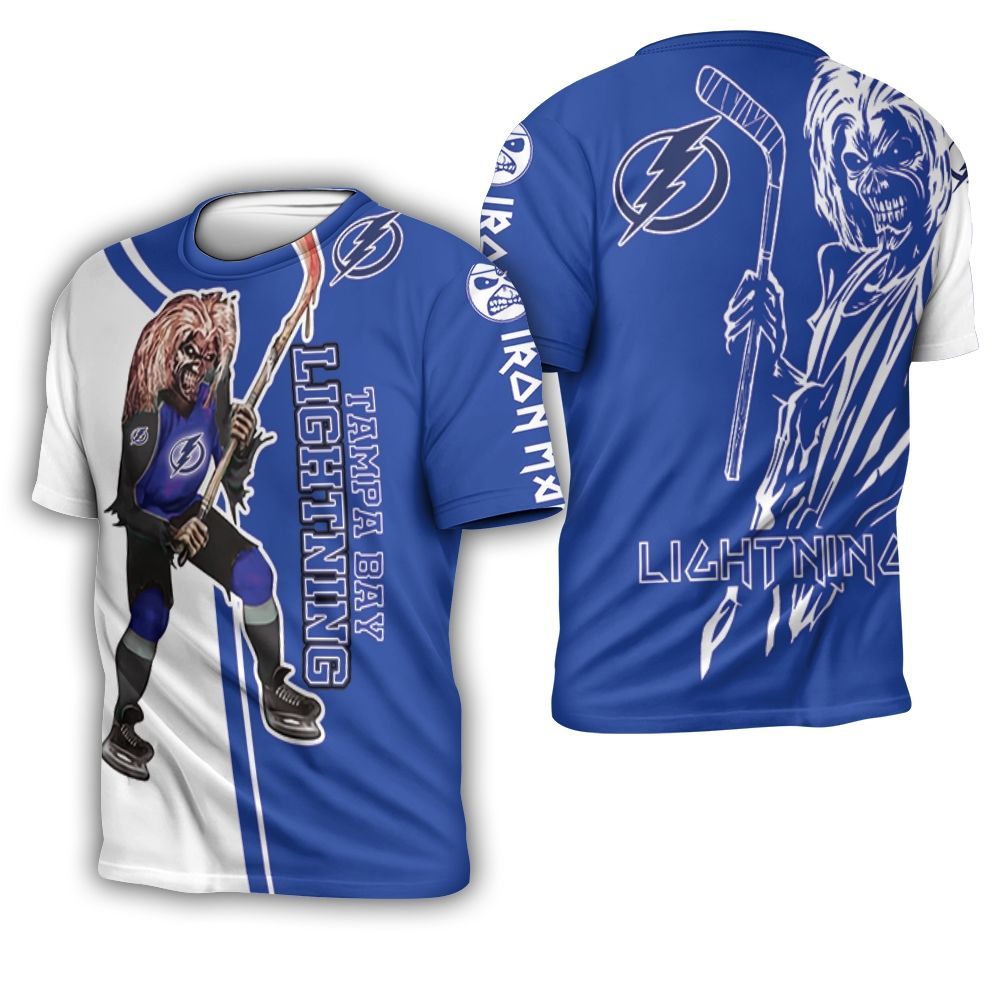 Tampa Bay Lightning And Zombie For Fan 3D T-Shirt