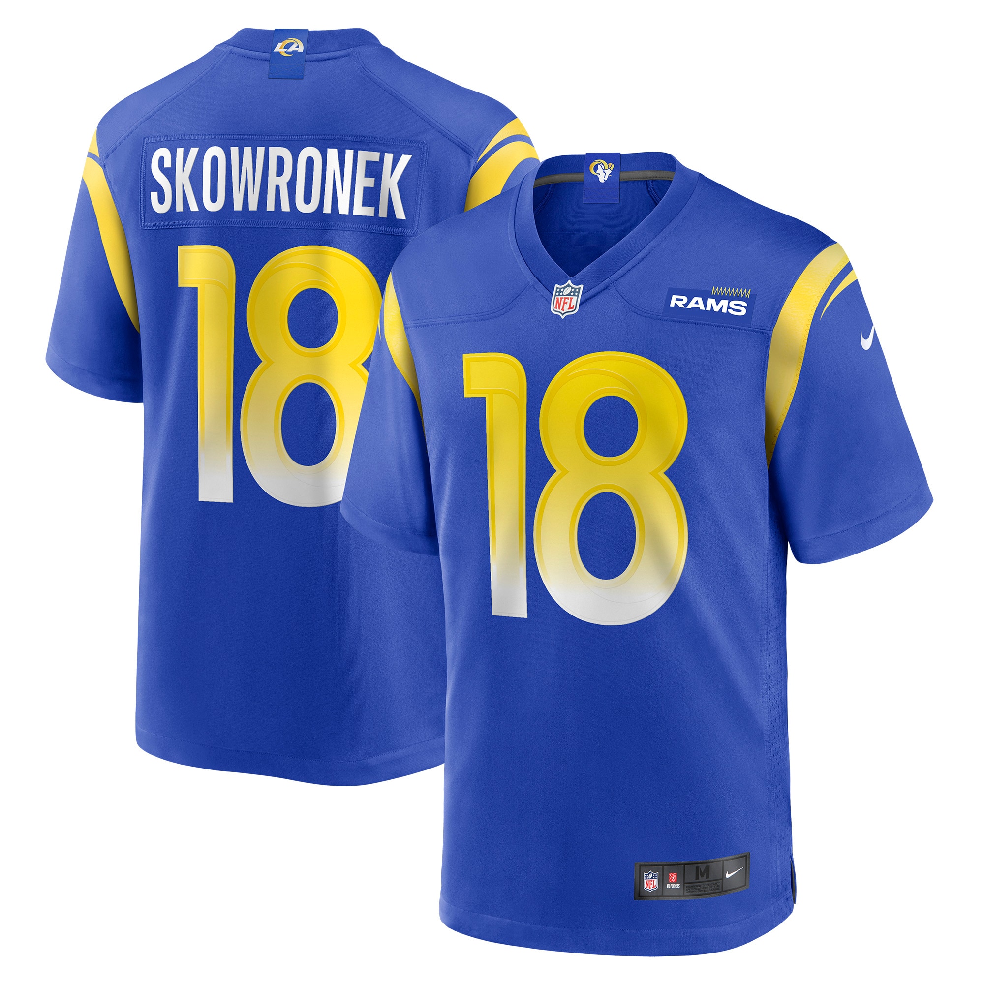 Men’s Los Angeles Rams Ben Skowronek Royal Game Jersey