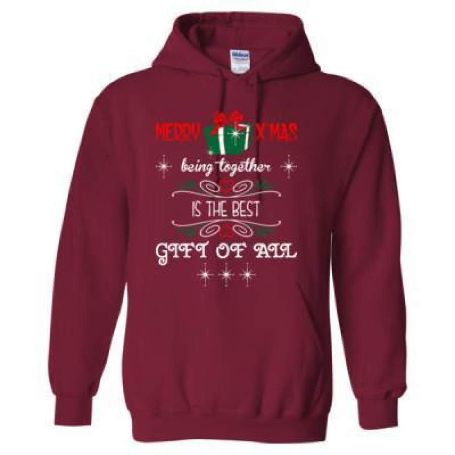 AGR Merry Xmas Being Together Is The Best Gift Of All – Heavy Blend™ Hooded Sweatshirt