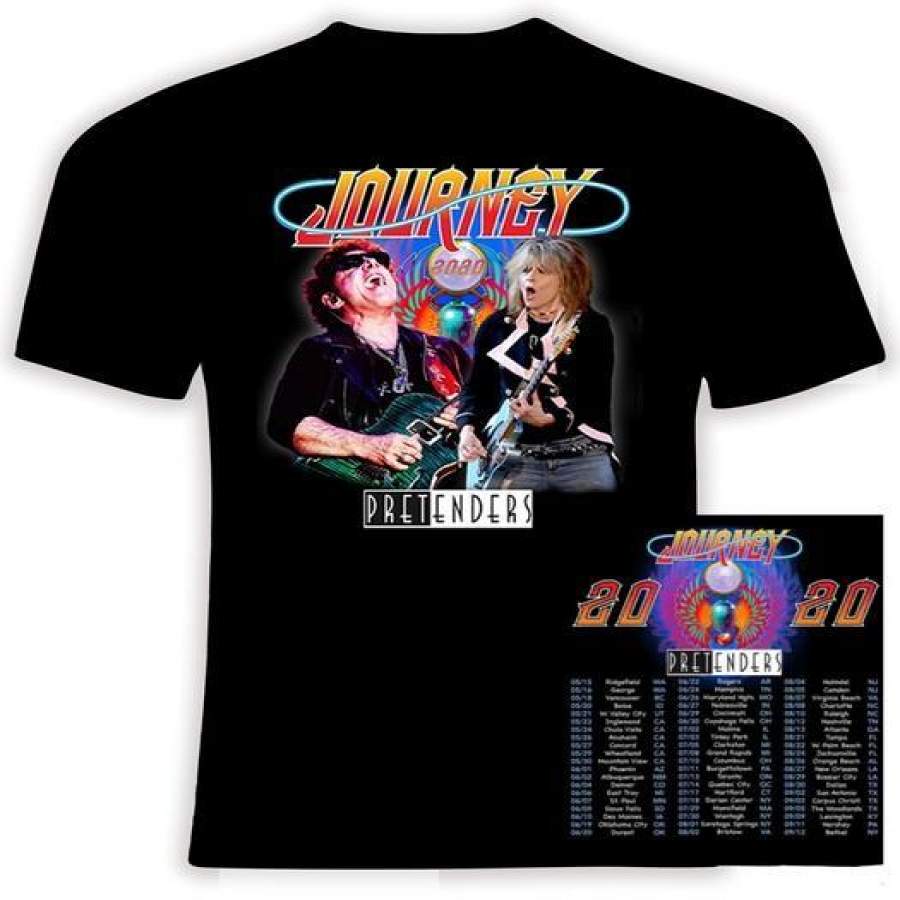 Journey and The Pretenders 2020 Concert Tour  T-Shirt