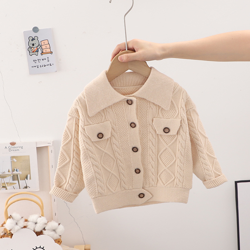 Boys Sweaters Spring Autumn Children Knitted Woolen Coats Clothes For Baby 1 2 3 4 5 Years Old Kids Jackets Sweater Girls Tops alx