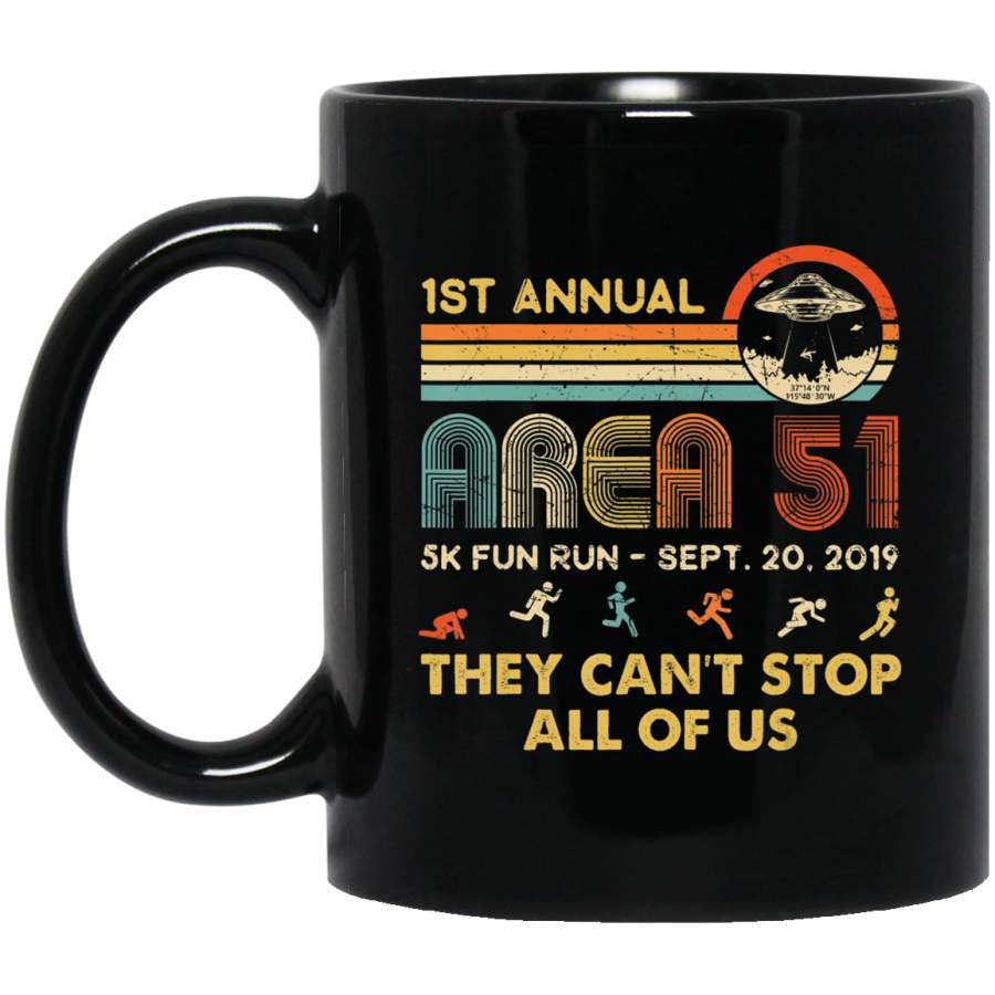 Storm Area 51 They Can’t Stop All of Us Vintage Retro Coffee Mug