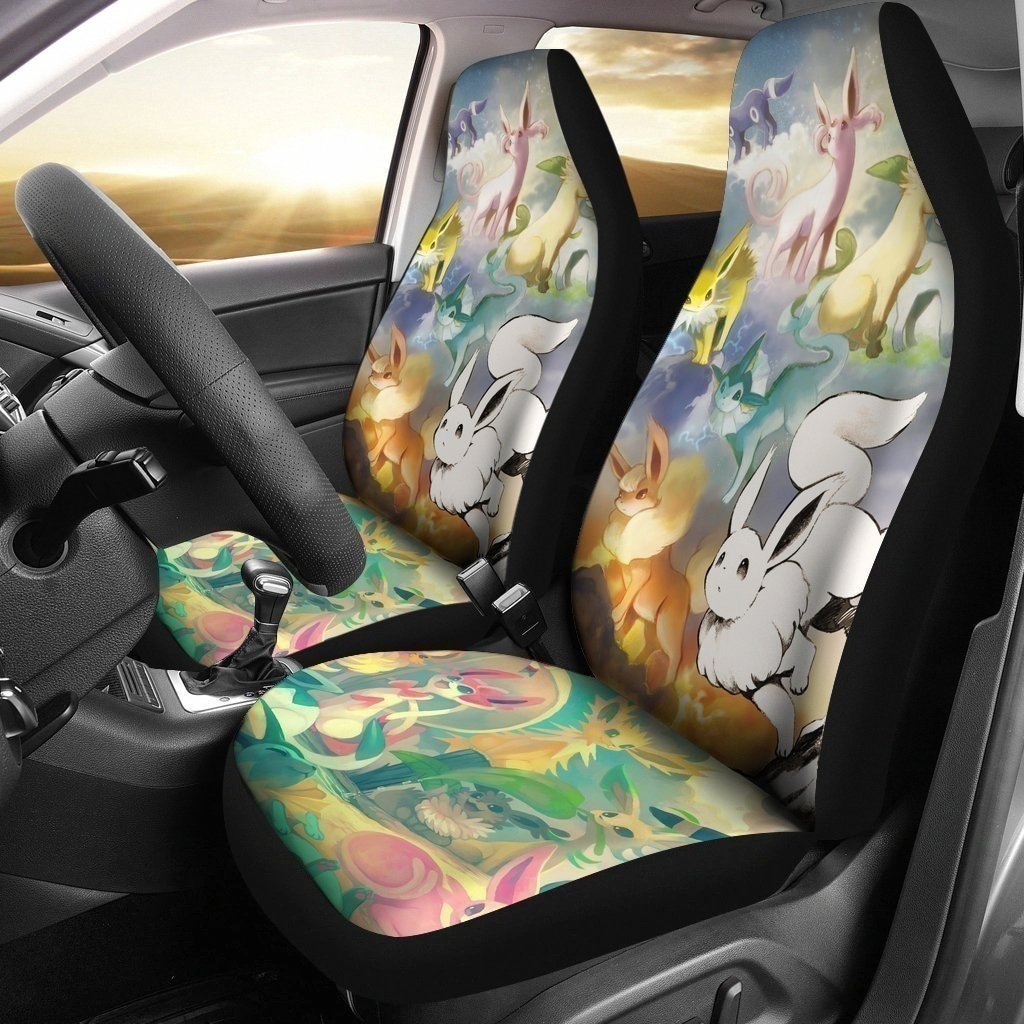 Eevee Evolutions Pokemon Car Seat Covers LT03