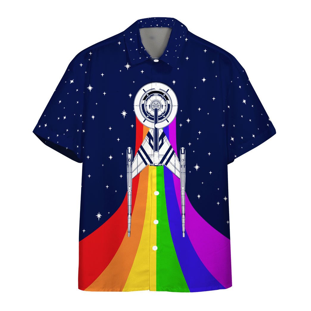 Gearhumans Pride Rainbow Emblem Custom Hawaii Shirt Ha18977