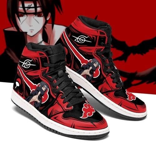 Akatsuki Itachi Jd Sneakers High-Top Customized Jordan Shoes For Fan Jordan Sneaker