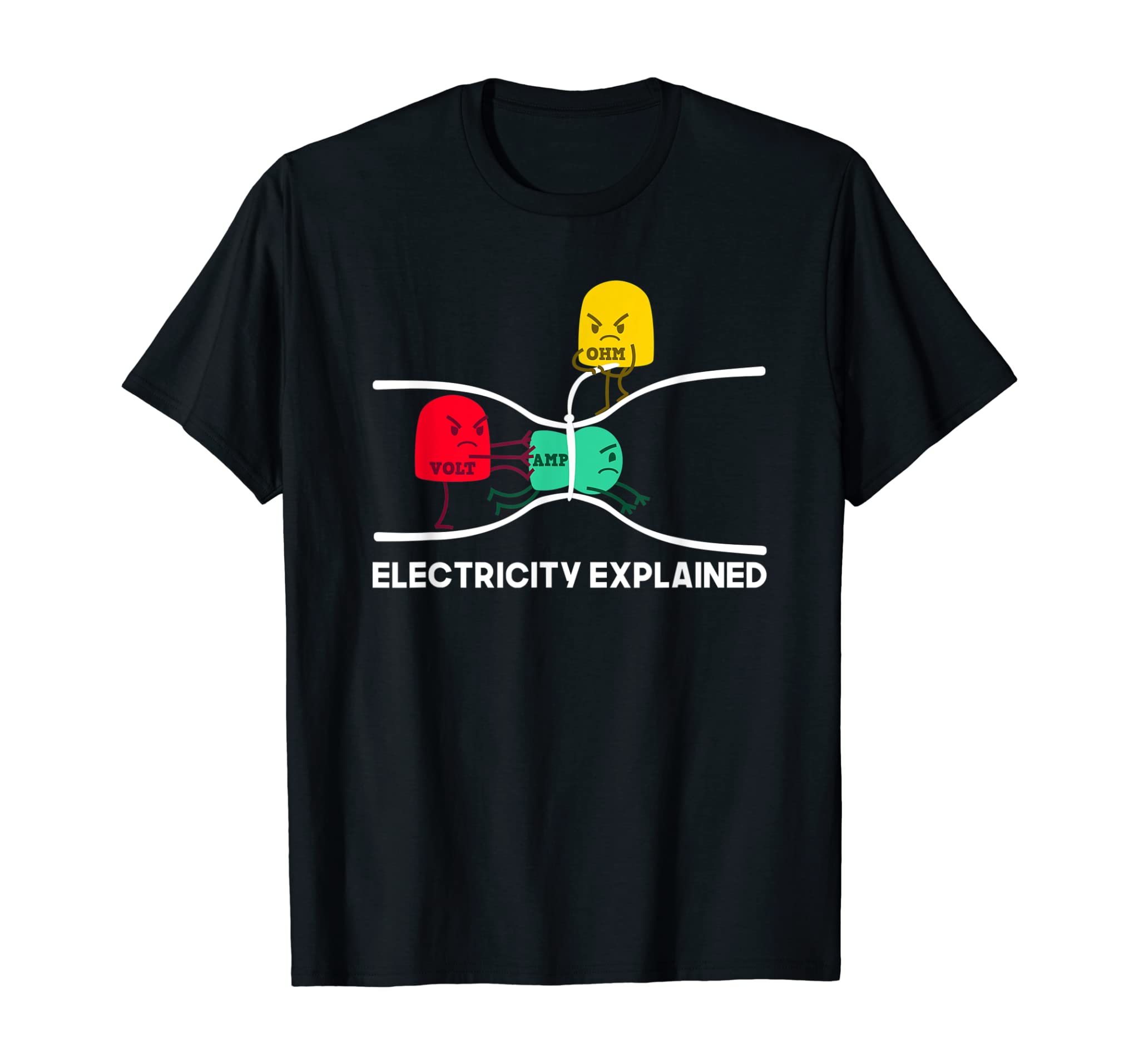 Funny Electricity Explained Shirt I Teacher Nerd Gift