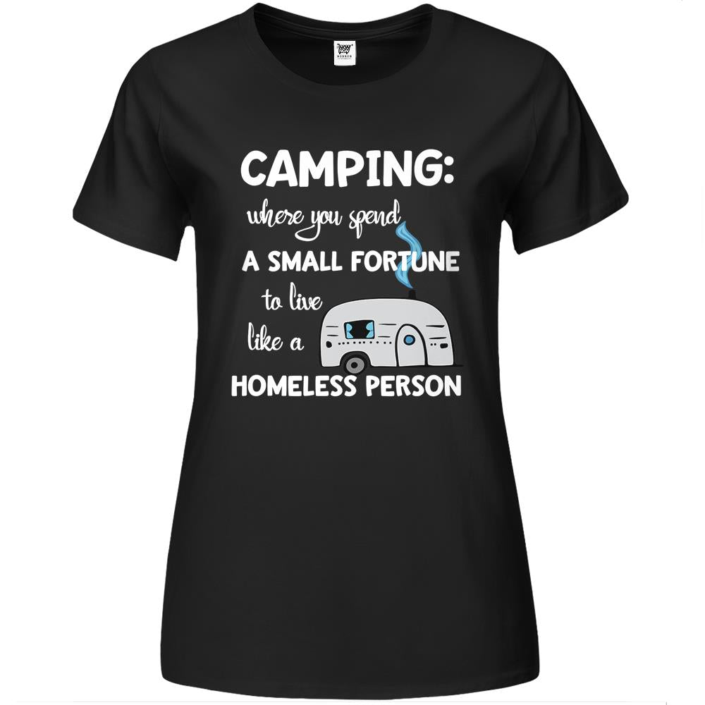 Camping Premium Womens T Shirts Where You Spend A Small Fortune Premium Womens T Shirts