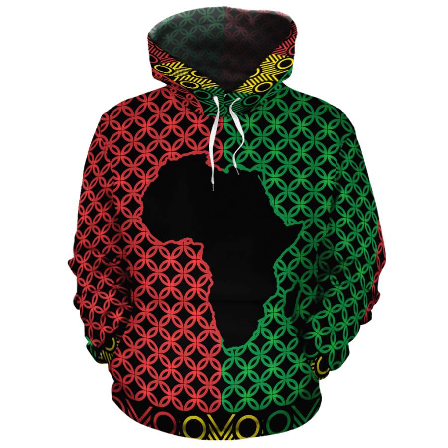 Africa RBG Pattern All-over Hoodie