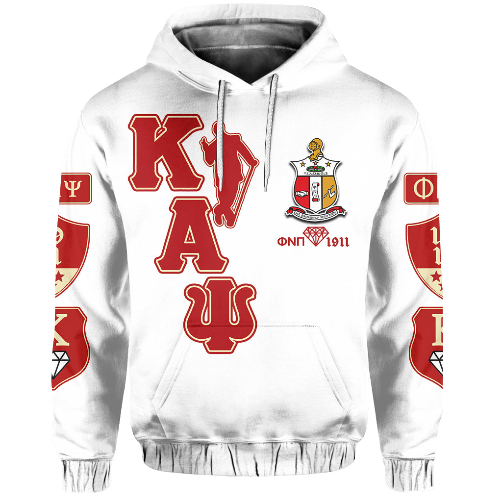 Kappa Alpha Psi Hoodie Nupe White Style Lt6