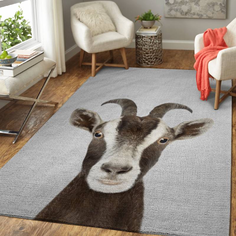 Goat Colorful – Animals Colorful Area Rug Carpet