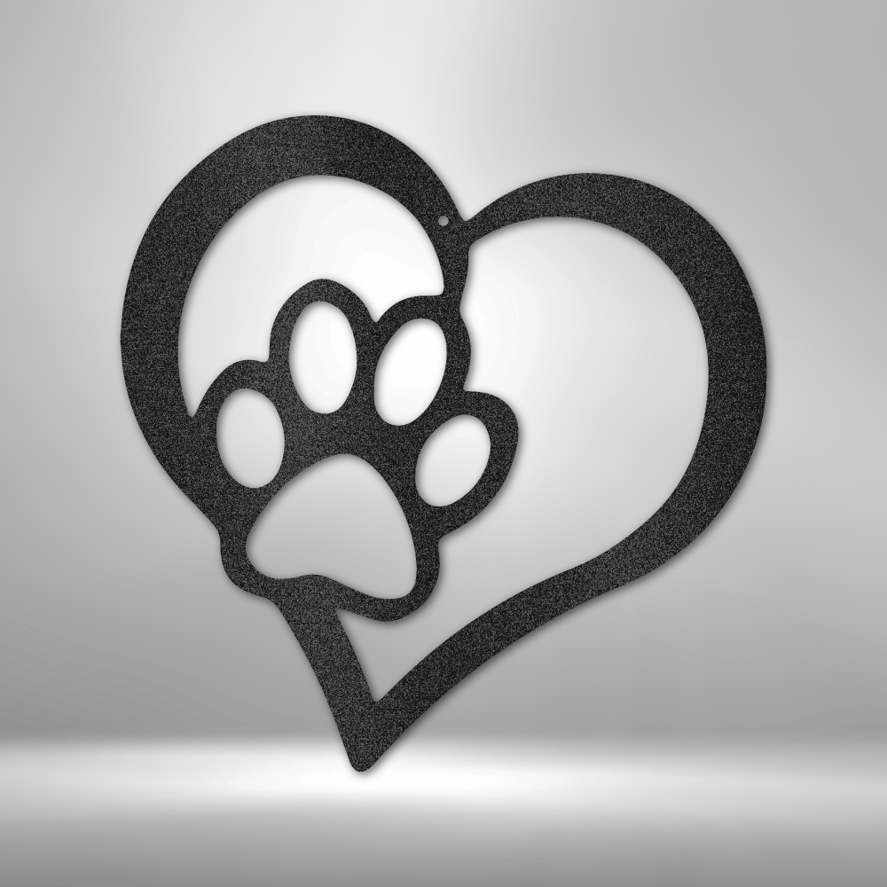 Puppy Love Metal Art – Steel Sign