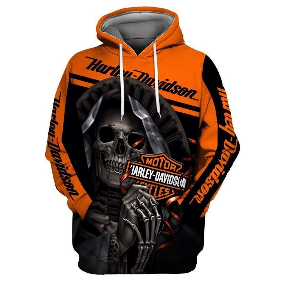 Harley-Davidson Printed Hoodie 3D Style1121 All Over Printed