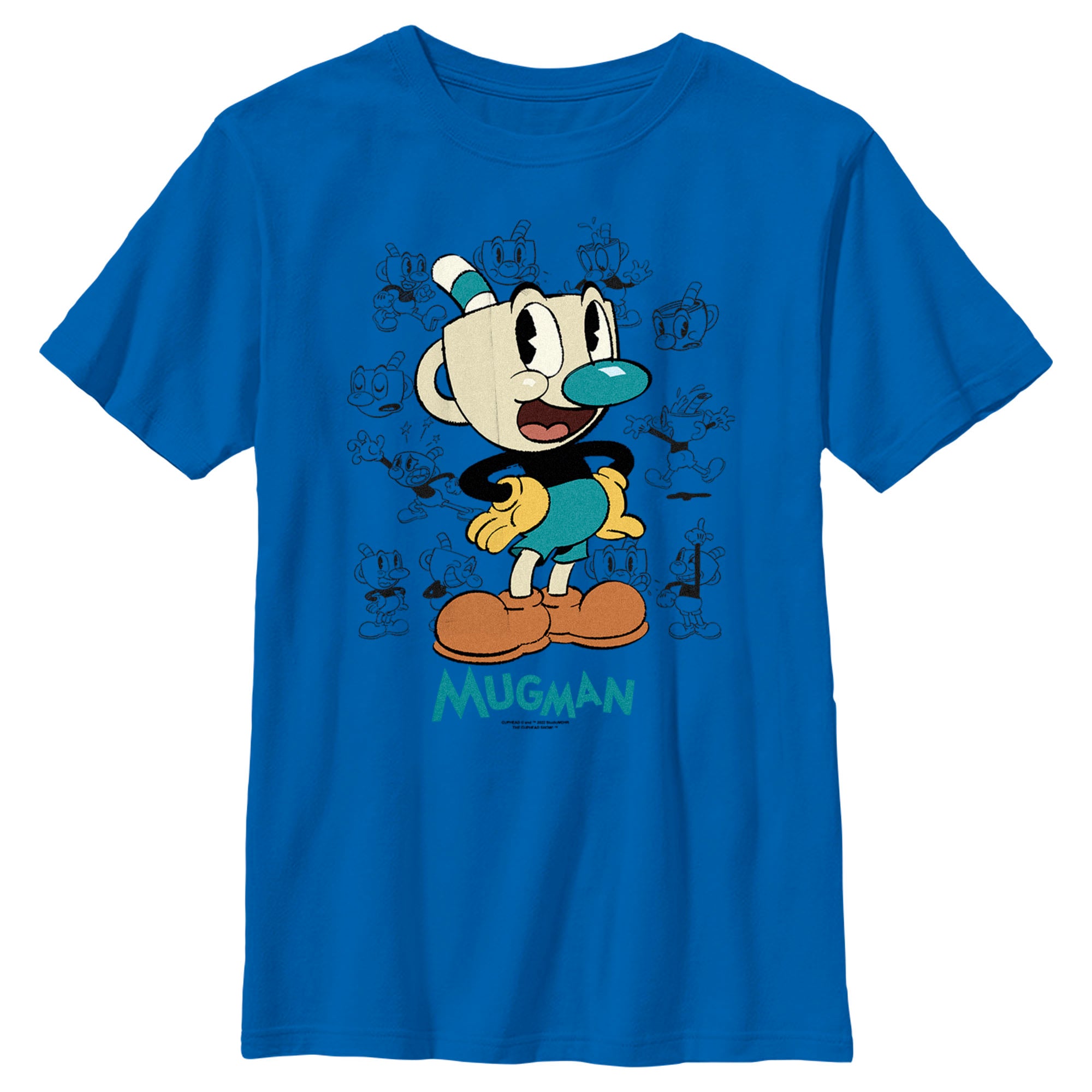 Boy’S The Cuphead Show! Mugman Sketches T-Shirt