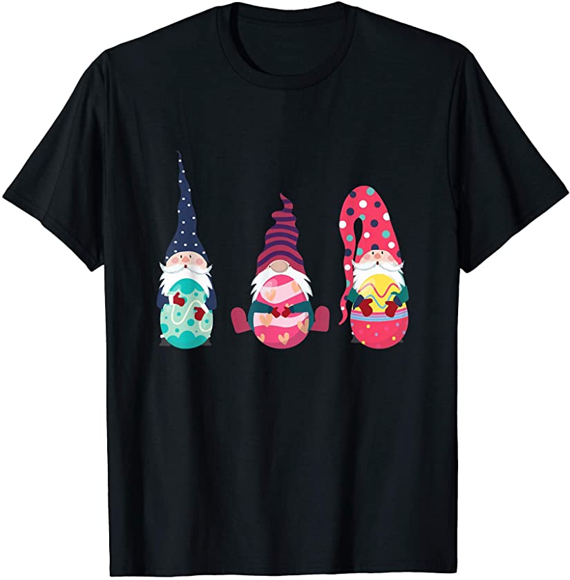 Cute Easter Day Gift Rabbit Gnome Egg Easter Egg Kids Tee T-Shirt