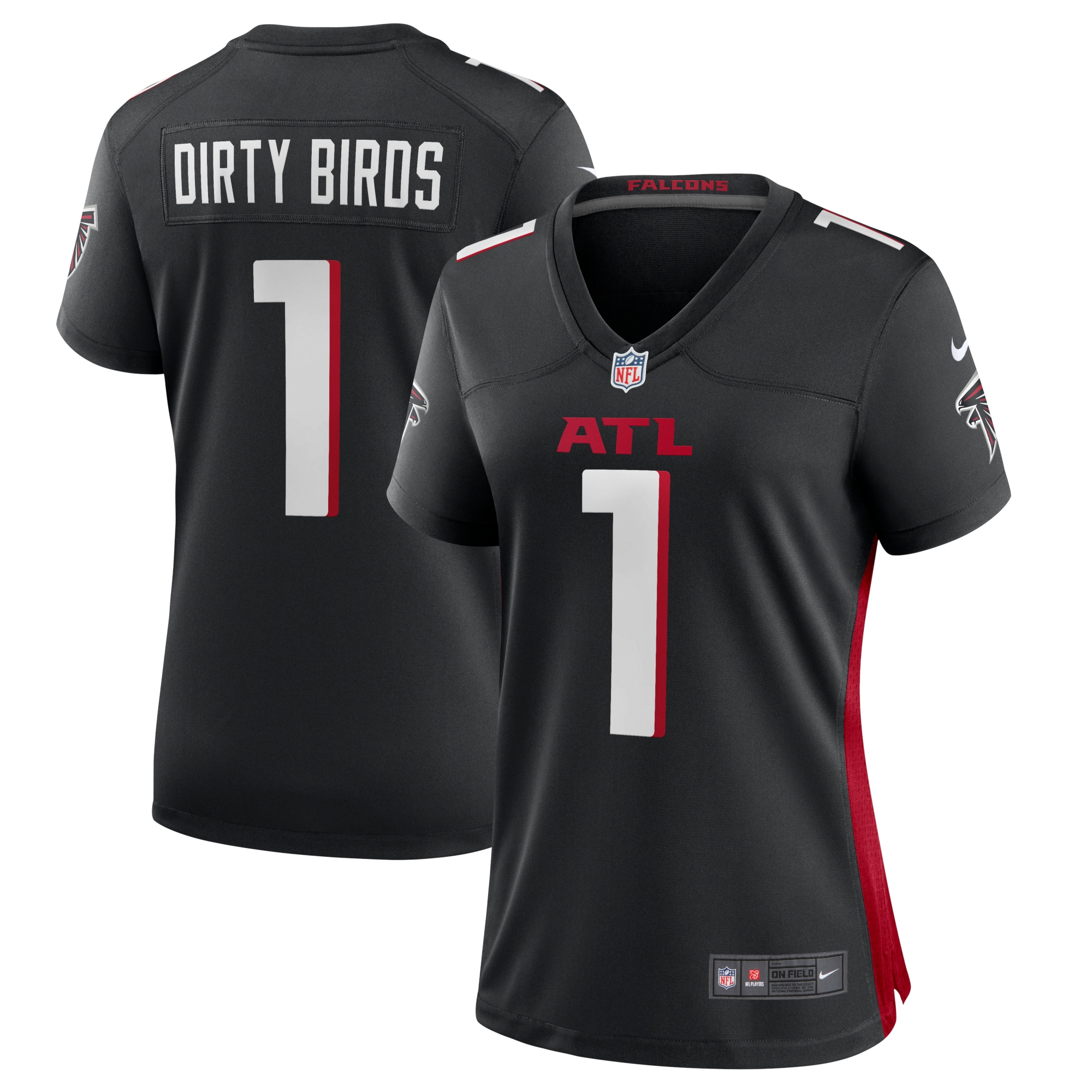 Women’s Atlanta Falcons Dirty Birds Black Game Jersey