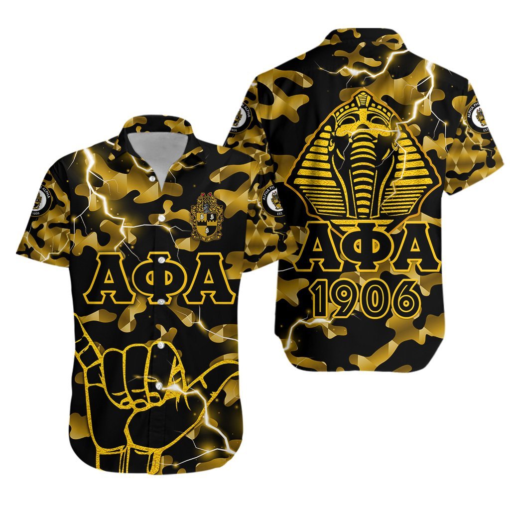 Alpha Phi Alpha Fraternity Hawaiian Shirt Camouflage Vibes – Hand Sign No.1 Lt8