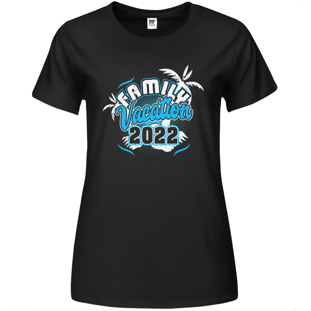 Family Vacation 2022 Beach Tropical Matching Group Premium Womens T Shirts