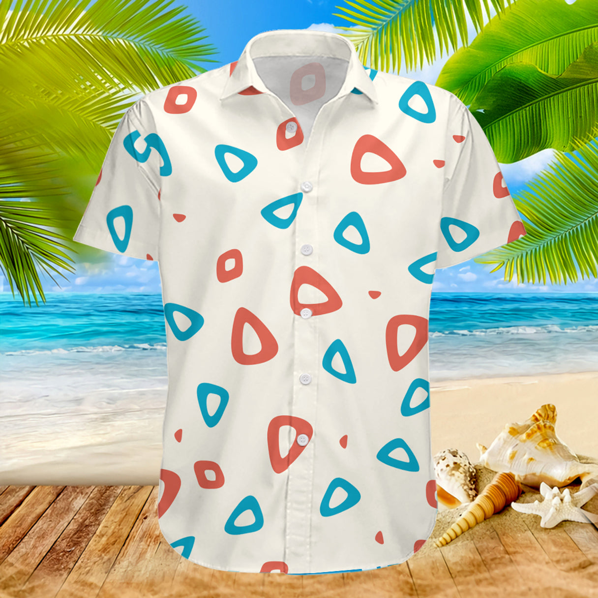 Tgp Pkm Hawaiian Shirts | Pokemon Super Cute Togepi Beach White ...