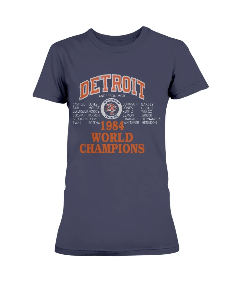 80s Detroit Tigers 1984 World Series Champs T-Shirt