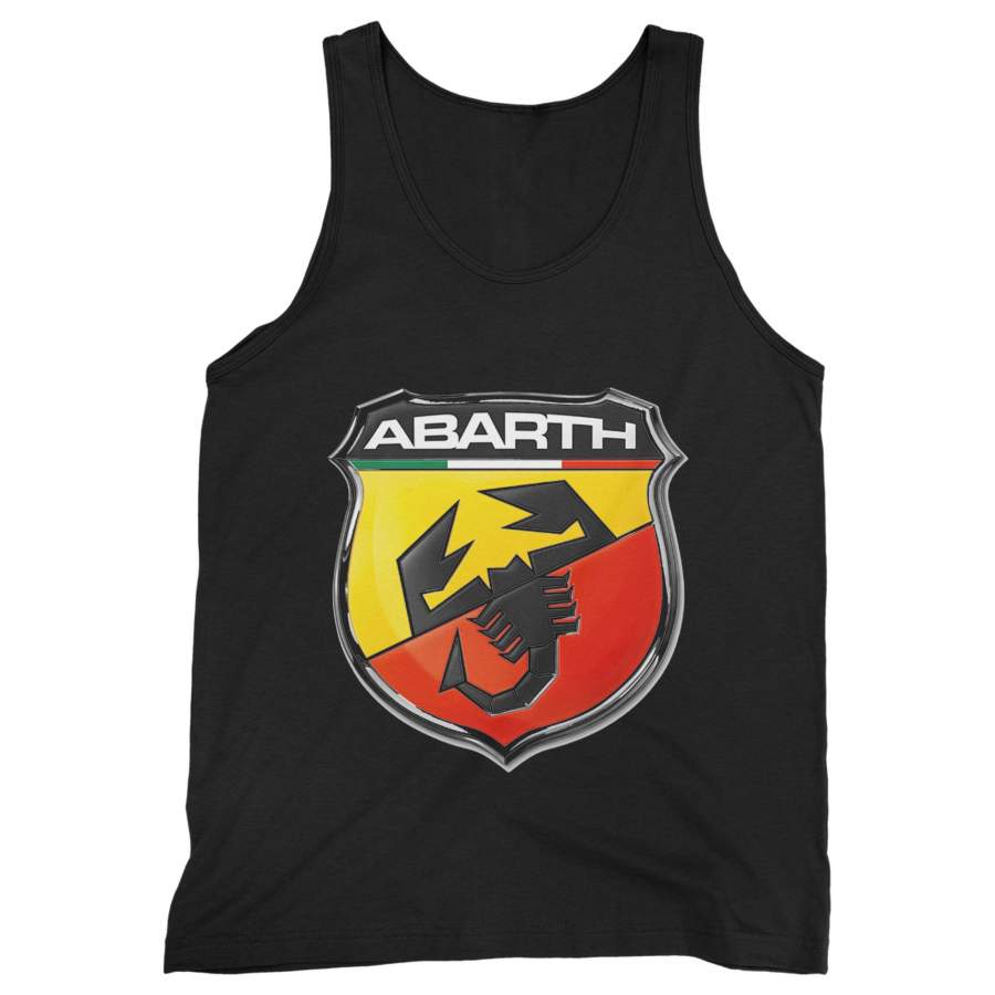 Fiat 500 Abarth Emblem Scorpion Shield Man’s Tank Top