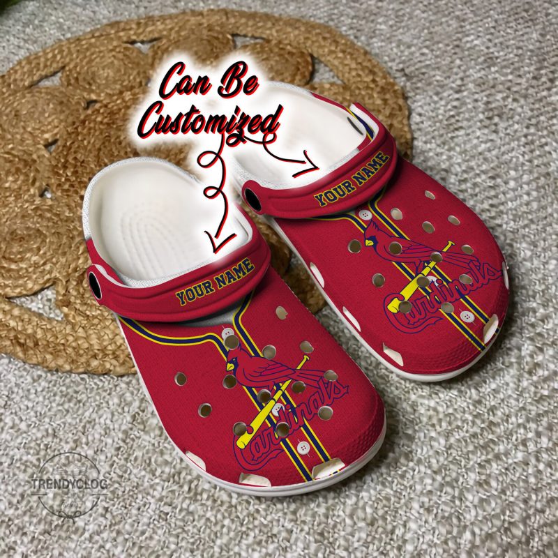 Baseball Personalized Cardinals Baseball Jersey Style Clog Shoes