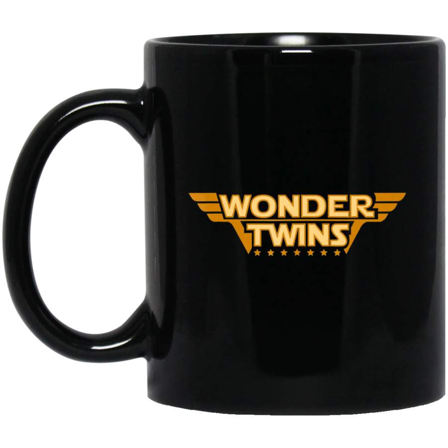 Wonder Twins Funny Matching Brother Sister Siblings 11oz 15oz Black Mug Happy Easter Day Funny Colors Eggs Bunny Ears Peeps Cute