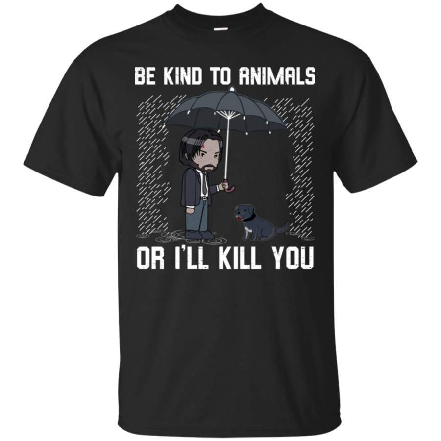 AGR Keanu Reeves Be Kind to Animals or I’ll Kill You Shirt