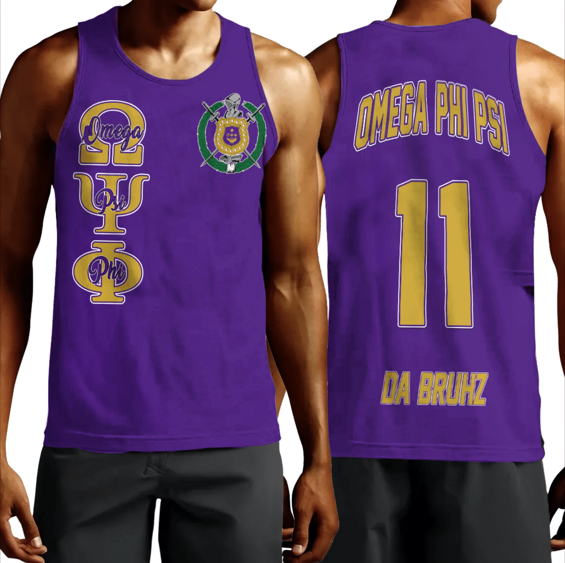 Fraternity Tank Top – Omega Psi Phi Purple Tank Top