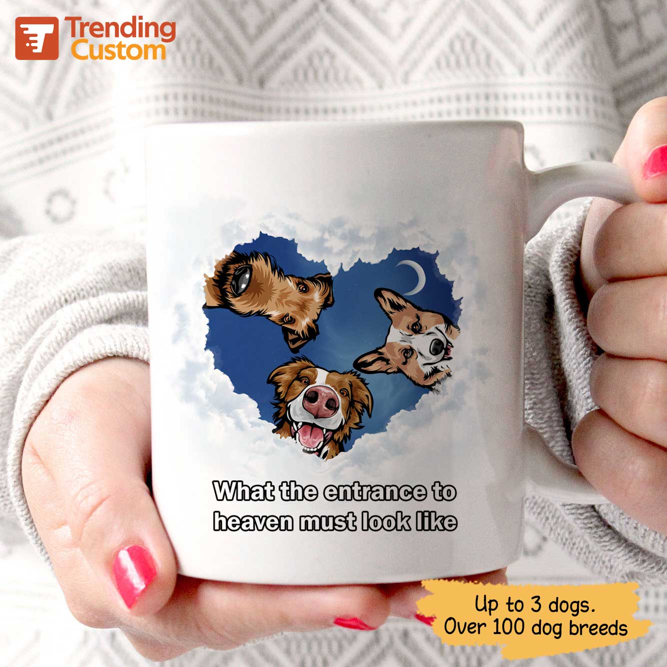 What The Entrance To Heaven Looks Like Personalized Dog Coffee Mug