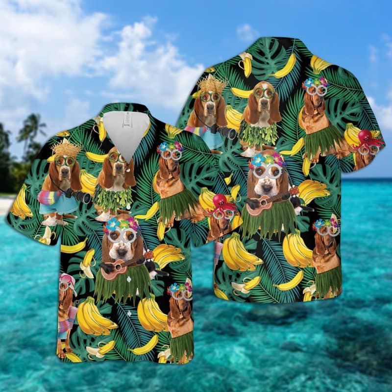 Felacia Bloodhound Summer Leaves Hawaii Shirt 2 Ha13088