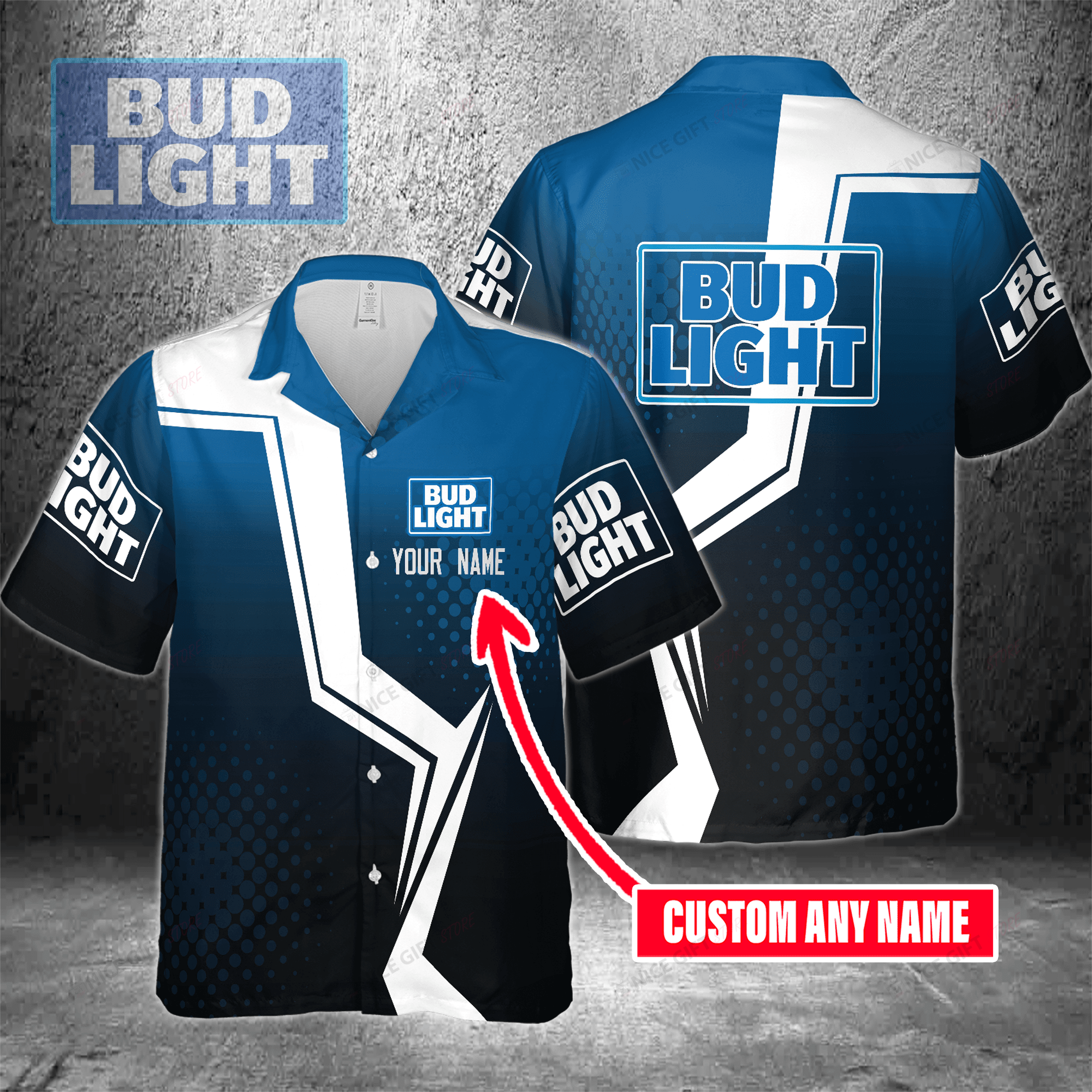 Bud Light Custom Name Hawaiian Shirt 3Hs-N8C4