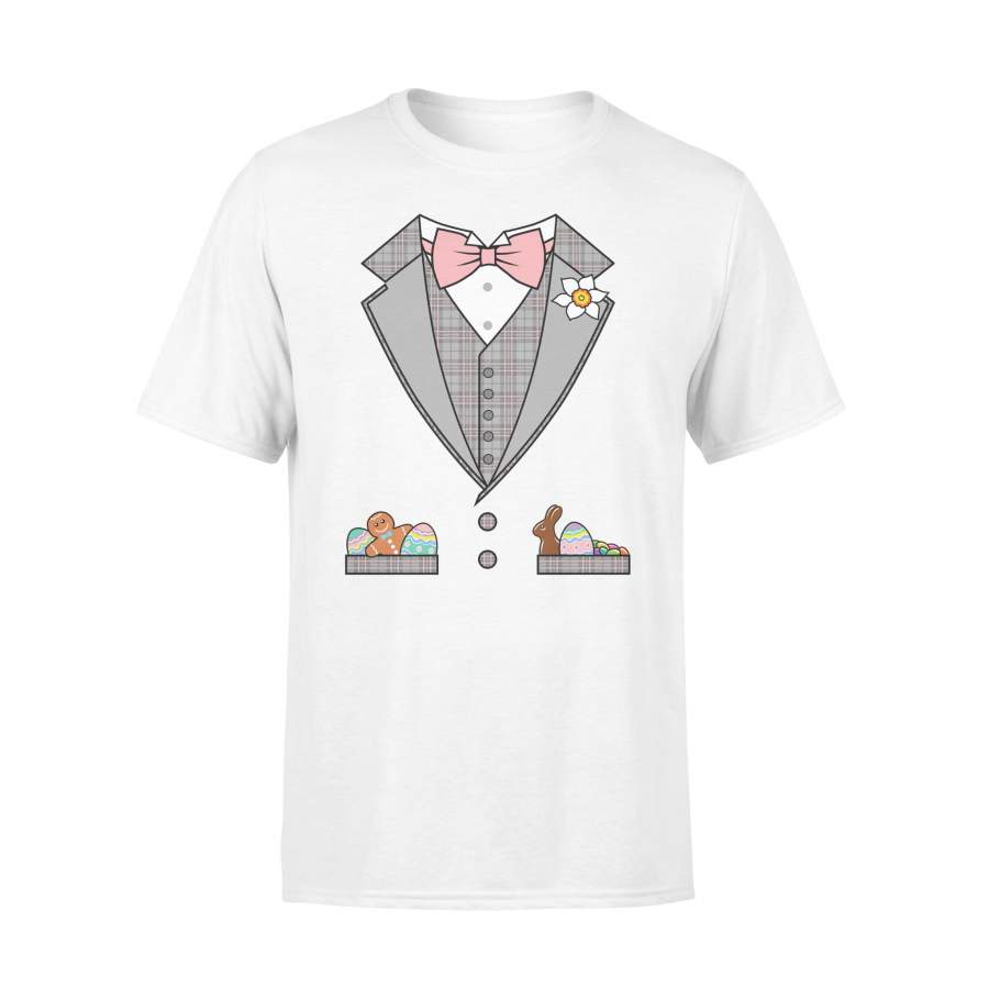 Easter Tuxedo Pink Bow Tie T Shirt