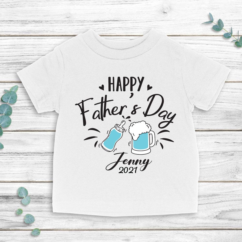 Personalized Father’S Day Baby T-Shirt Gift