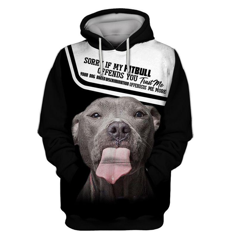 Proud Dog Mom 3D Print Pitbull  Adult Unisex
