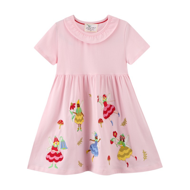 Little maven Summer Dress Baby Girls for New Year 2022 Cotton Children Casual Clothes Rabbit Lovely for Kids 2-7 year alx