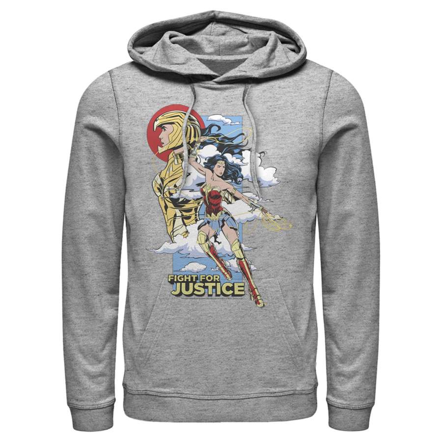 Wonder Woman 1984 Men’s Fight for Justice  Pull Over Hoodie