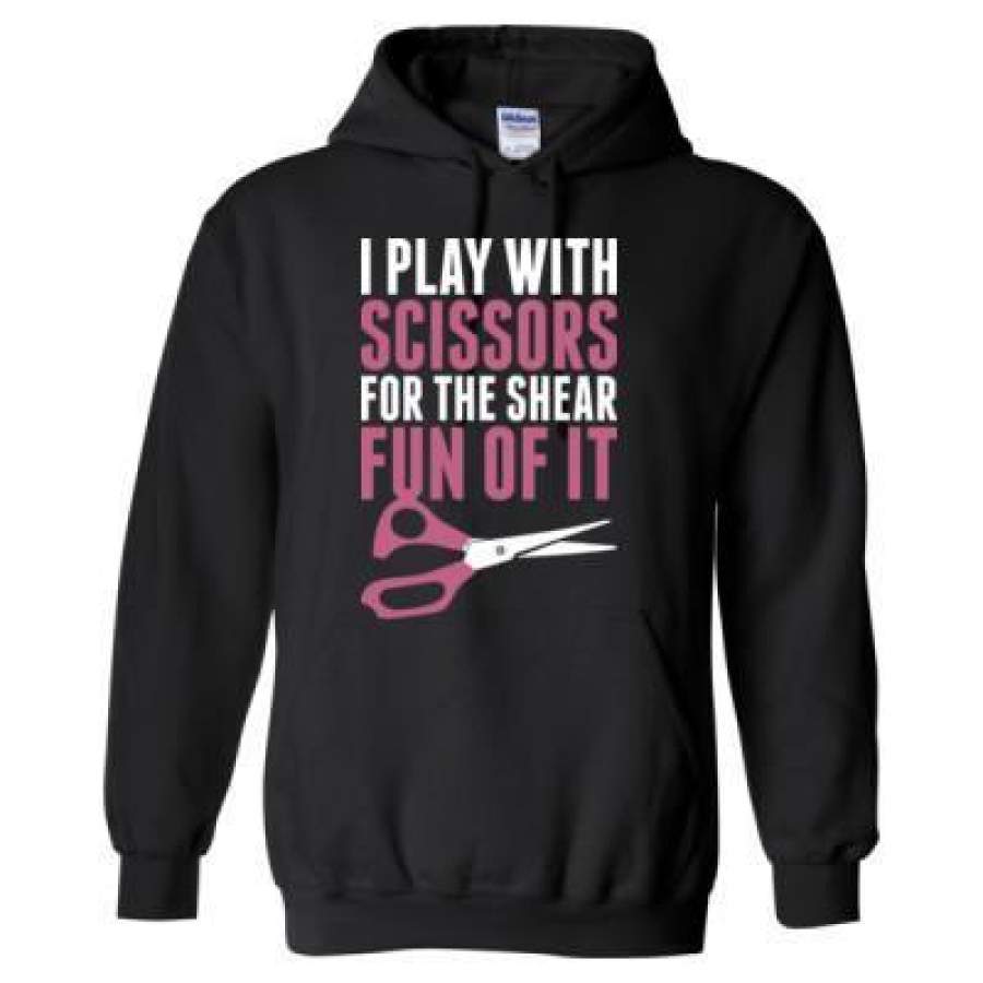 AGR I Play With Scissors For The Shear Fun Of It – Heavy Blend™ Hooded Sweatshirt