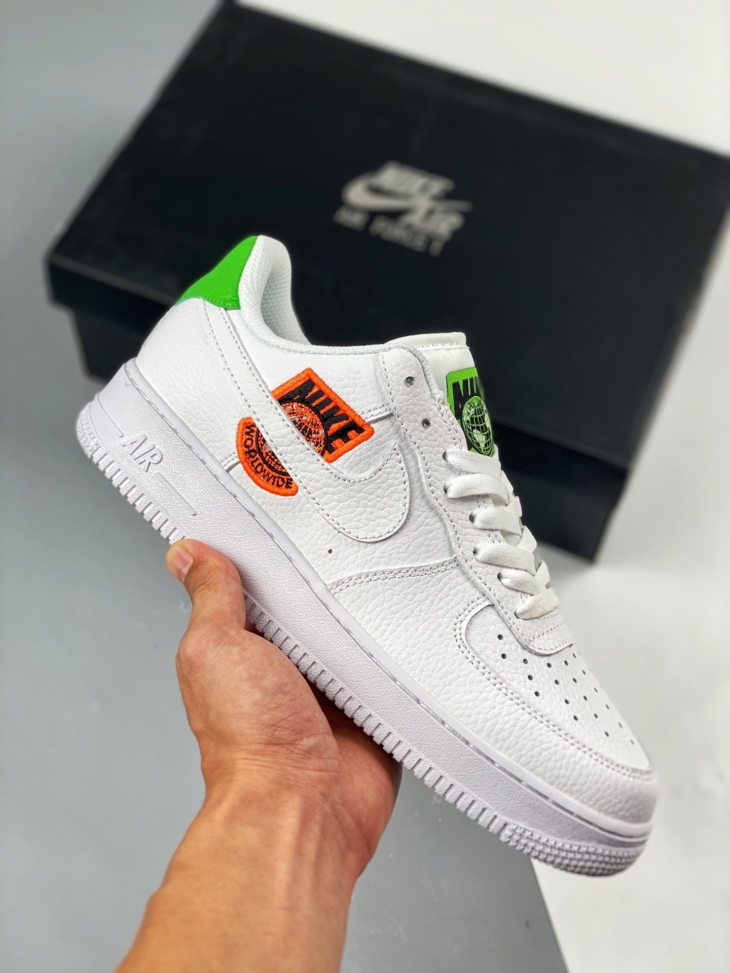 Nike Air Force 1 Low Worldwide WhiteDark Crimson-Green 5340142