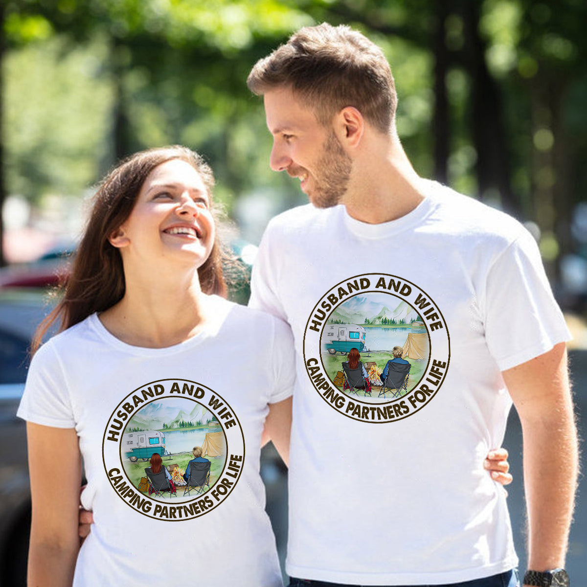 Camping Couple T-Shirt