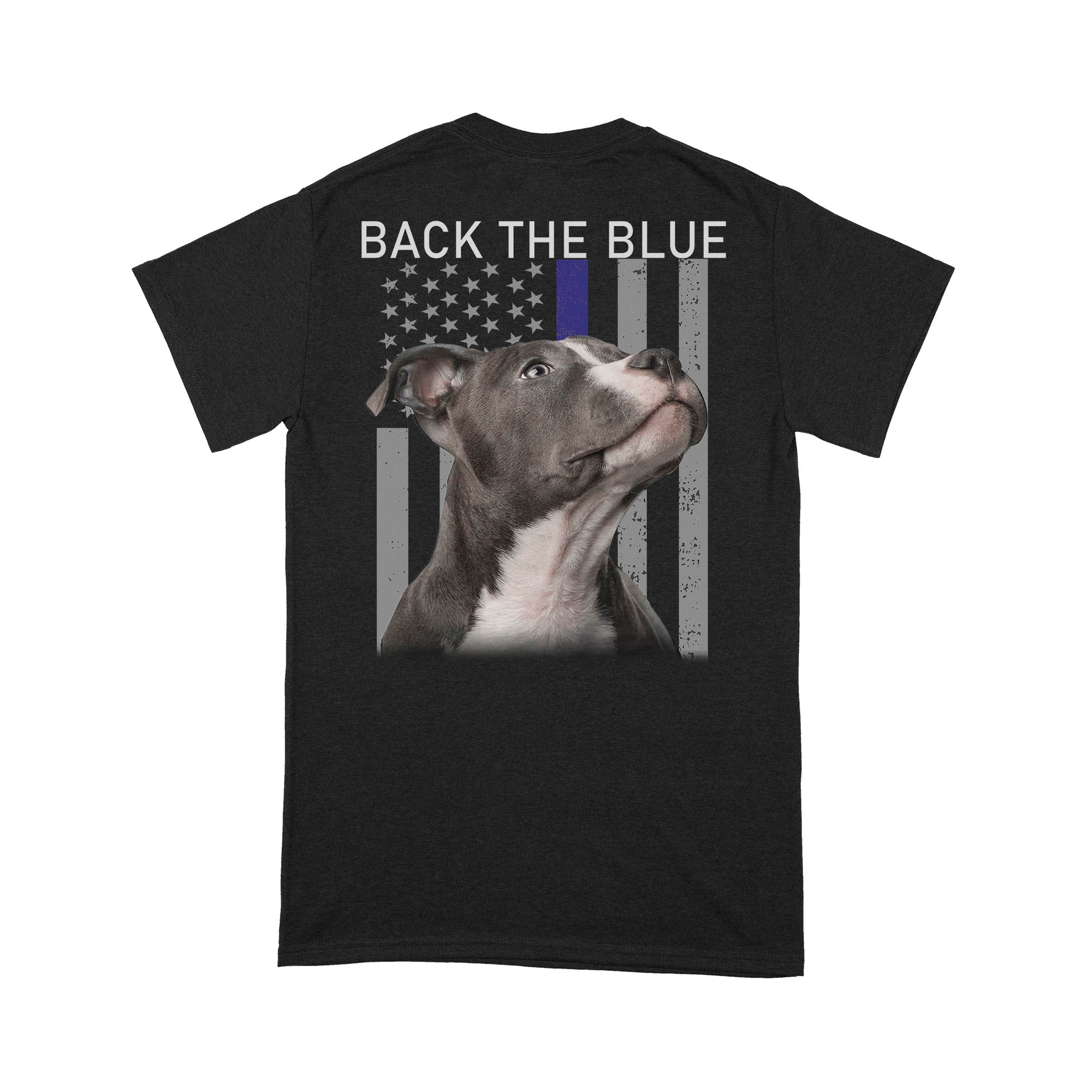 Ff American Flag Pitbull Back The Blue 2 Premium T-Shirt