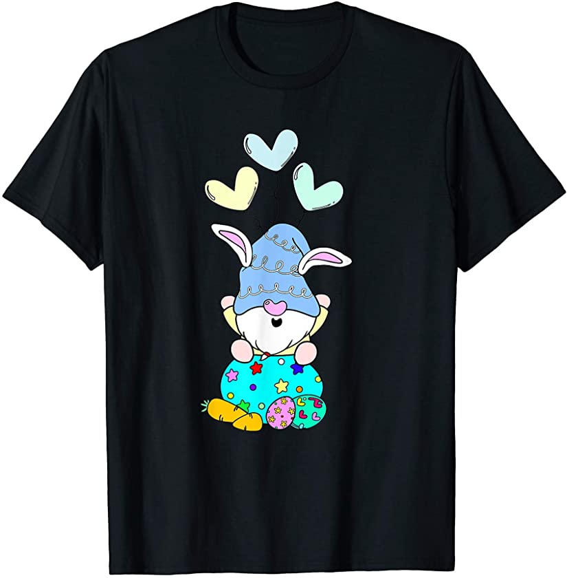 Cute Easter Gnome With Bunny Ears Men Women Girls T-Shirt