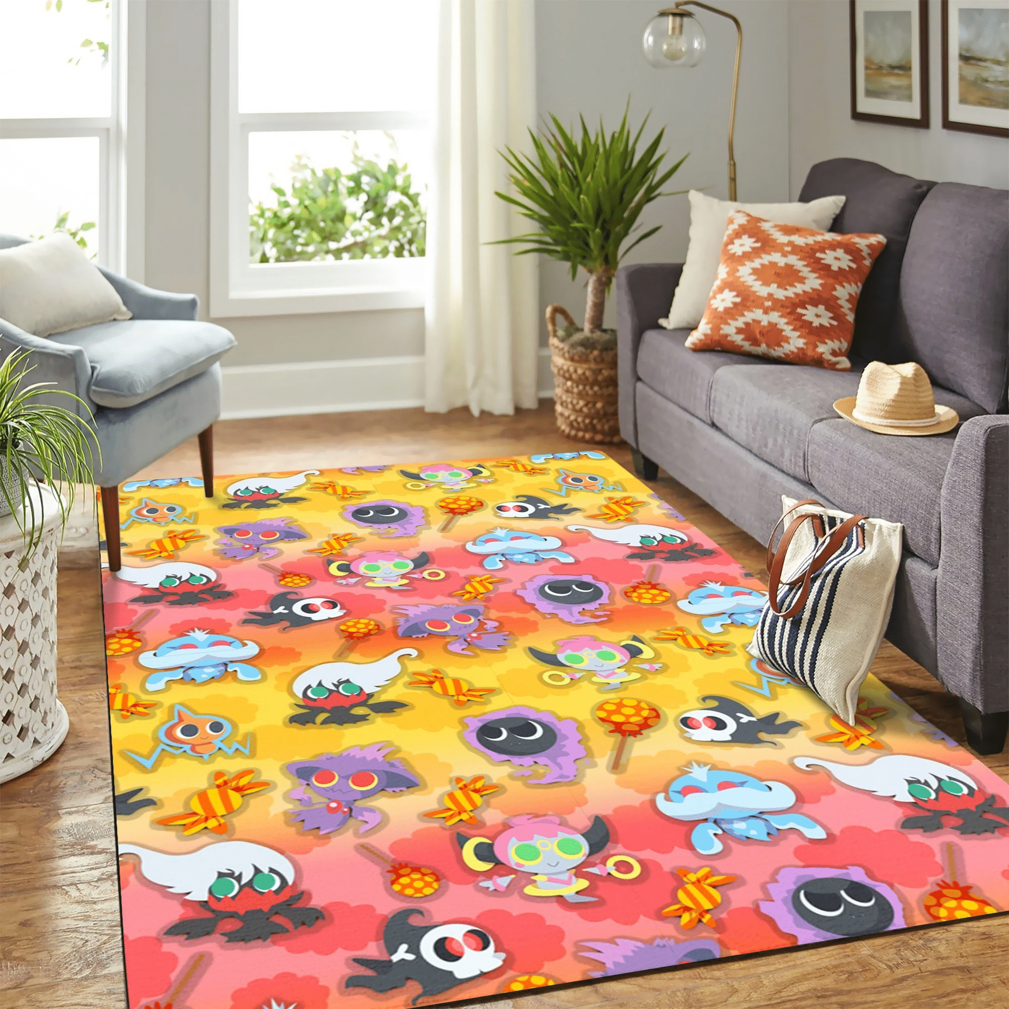 Pokemon Halloween Carpet Floor Area Rug Chrismas Gift