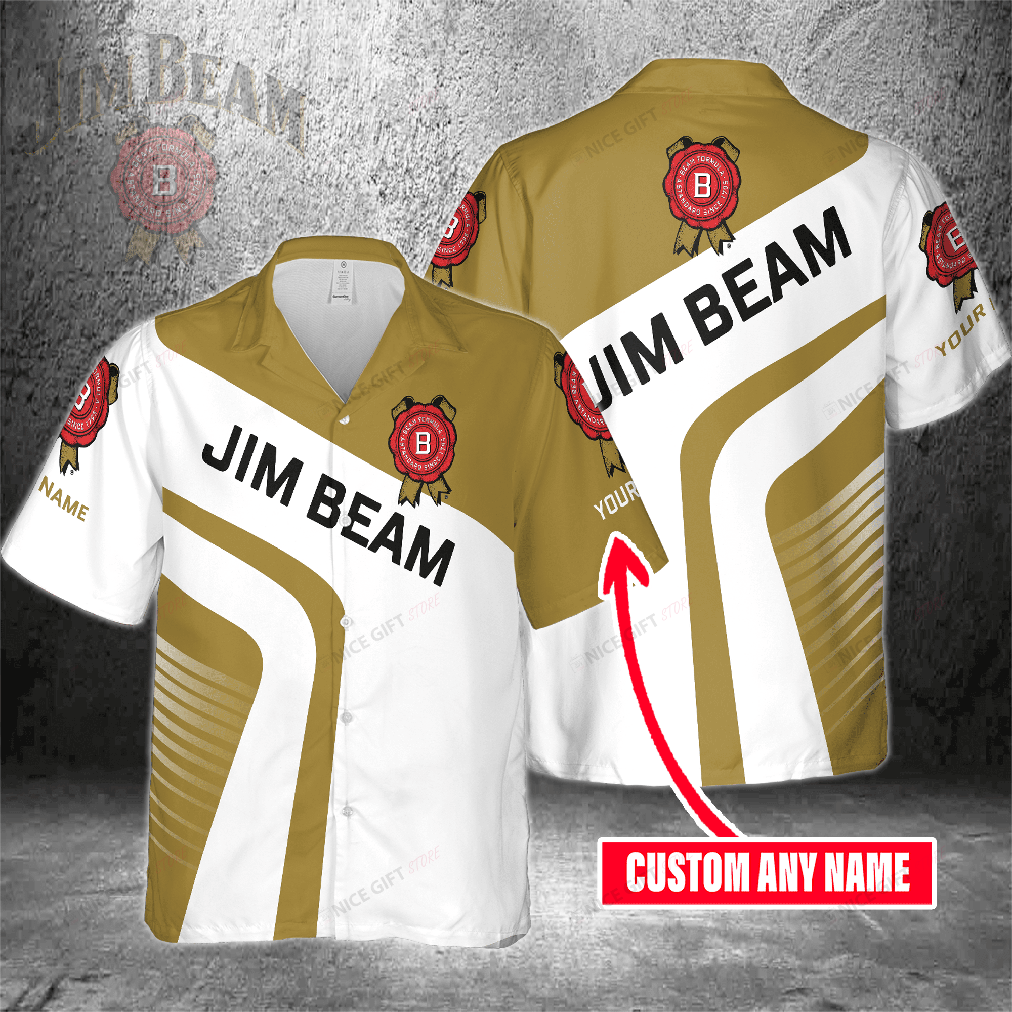 Jim Beam Custom Name Hawaiian Shirt 3Hs-O2L3