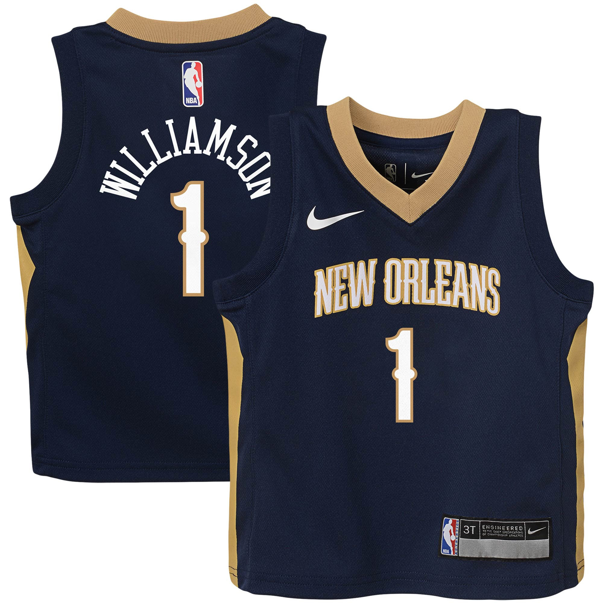 Zion Williamson New Orleans Pelicans Toddler Replica Jersey – Icon Edition – Navy NBA