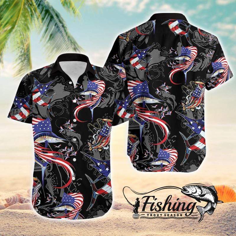 American Fishing Season Aloha Hawaii Shirts For Men Women Ha31255