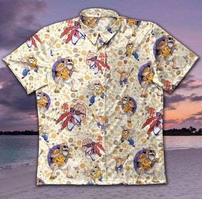 Gettyshirt Master Roshi Gt Vintage Cotton Mens Hawaiian Ha78148