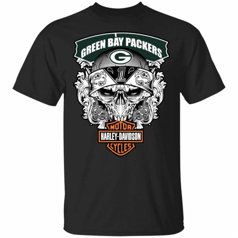 Green Bay Packers Motor Harley Davidson Cycles Men And Women T Shirt S-5Xl