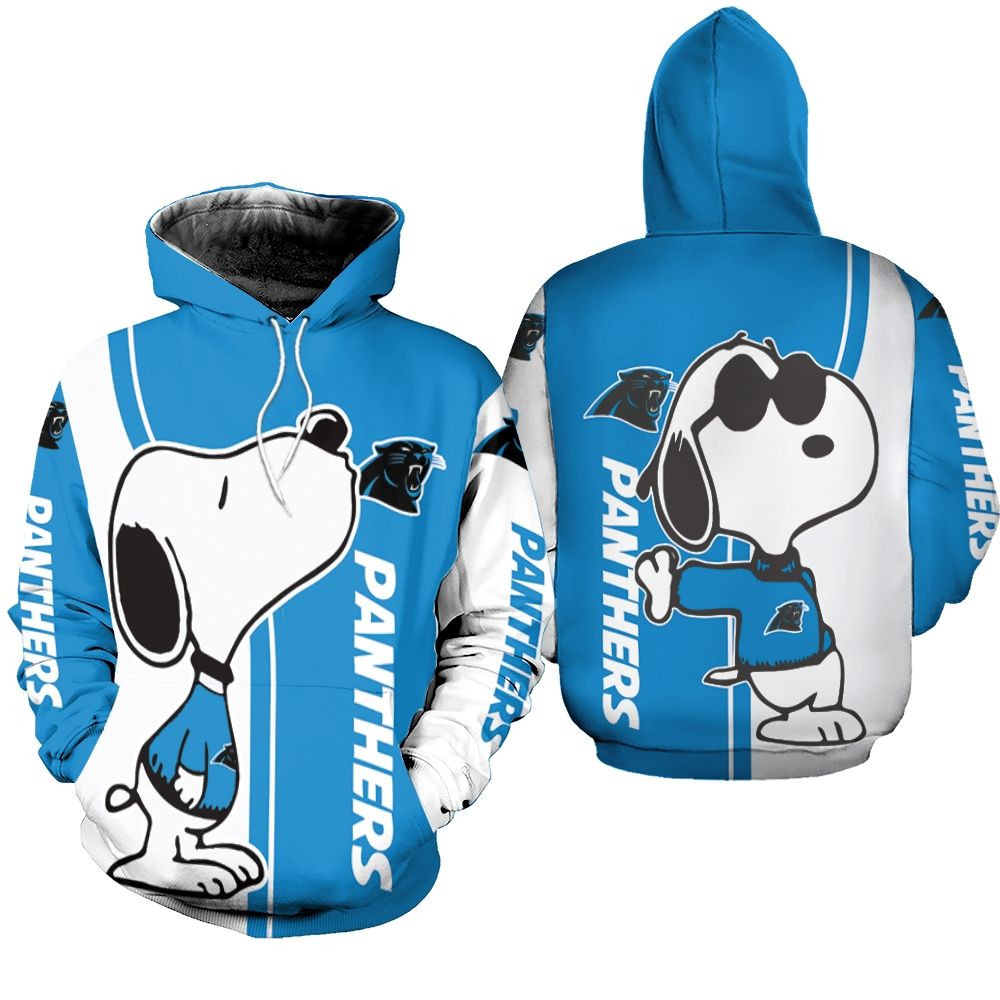 Carolina Panthers Snoopy Lover 3D Printed Hoodie