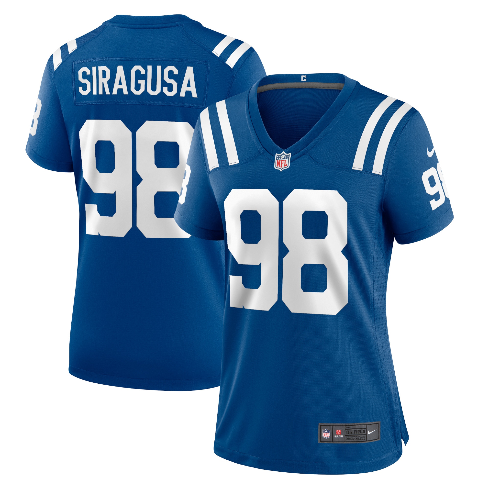 Women’s Indianapolis Colts Tony Siragusa Royal Game Retired Player Jersey